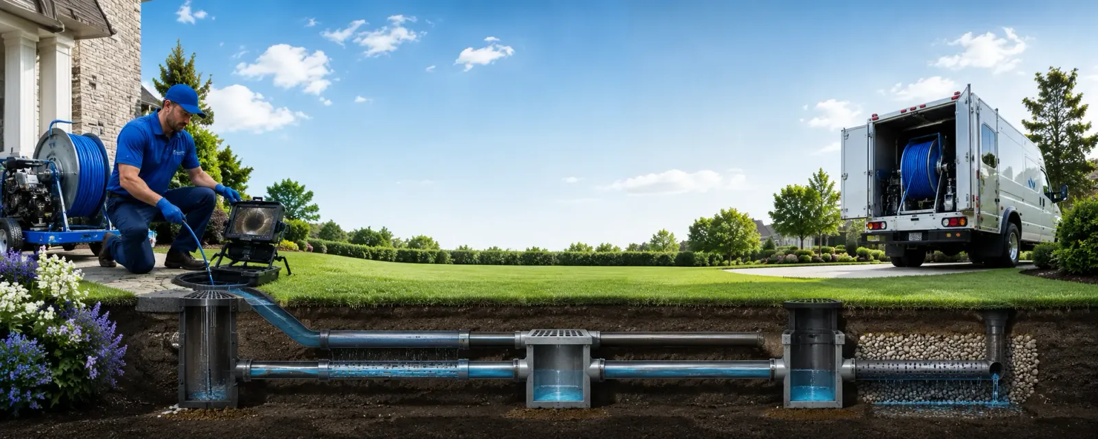 Outdoor drain cleaning information for Gosport, IN